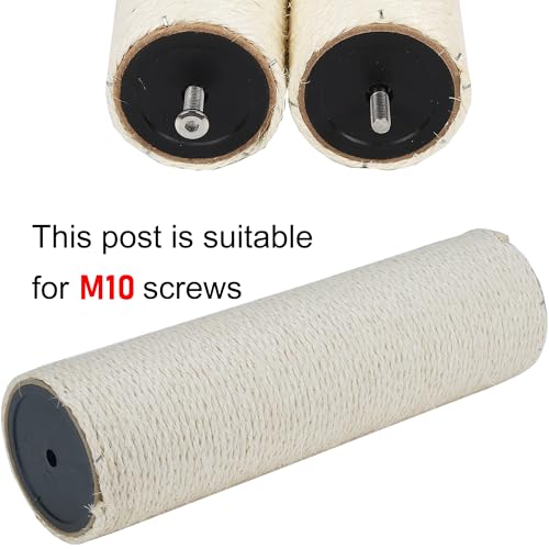 Dimaka Ersatzstange für Kratzbaum, 11,7 cm Durchmesser, 39,9 cm Länge, mit natürlichem Sisal überzogen