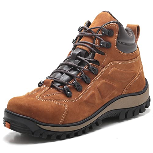 Bota Adventure Trilha Couro Legítimo Palmilha Gel Anatômica 1901 (Mostarda, BR, Adulto, Numérico, 41