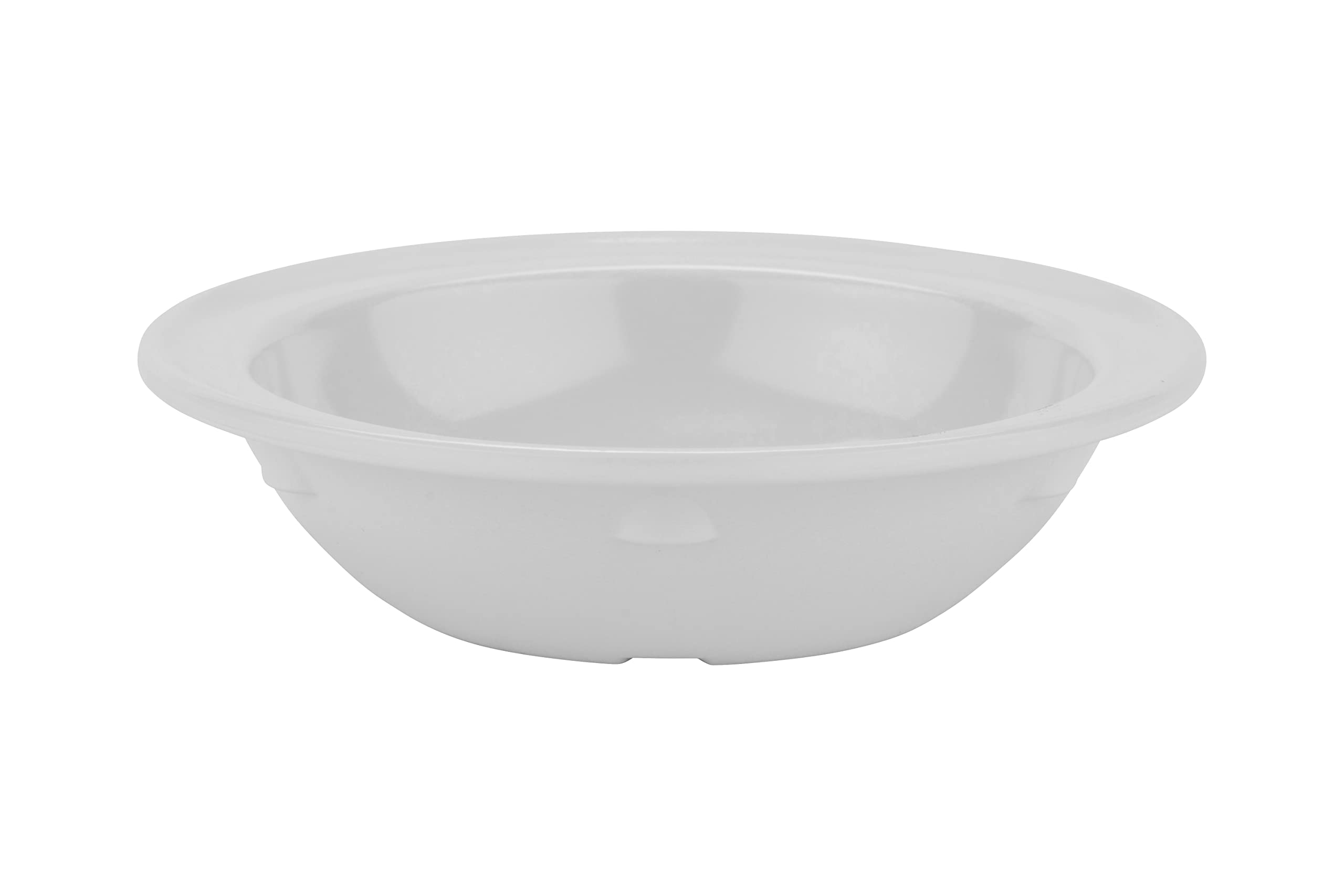 G.E.T. Enterprises 5 oz. White Rimmed Bowl, Break Resistant, Supermel by GET DN-350-W-EC (Pack of 4)