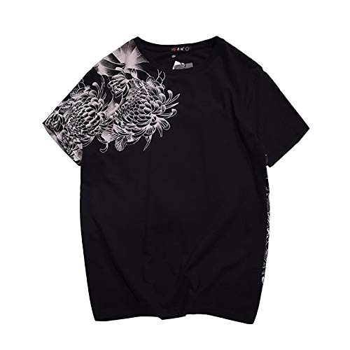 T-Shirt à Manches Courtes BaronHong avec Broderie Coton - 2