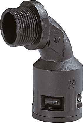 15103021220 Flexa RQB90-M Schnellverschraubung 90 Grad Bogen Gewinde M20x1,5 für