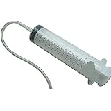 Material: plástico. Jeringa de plástico grande de 150 ml + tubo de plástico práctico de 120 cm, manguera larga, tubo de mano reutilizable