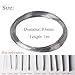 Aluminum Wire 1M - 0.1mm to 1mm Diameter Bendy Craft Wire for DIY, Bonsai, and Industrial Use(0.6mm)