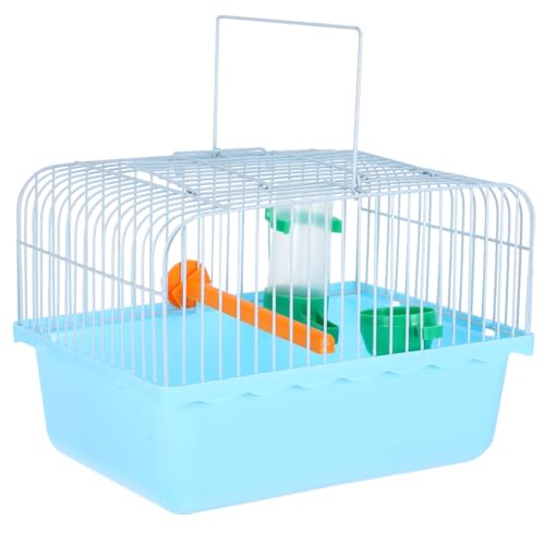 Image of BESPORTBLE Portable Bird Carrier Travel Cage with Perch Food Box and Waterer Spacious Bird Cage for Parrots Lovebirds and Small Birds Easy to Carry for Travel