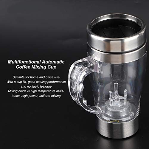 350ml Automatic Electric Coffee Self Stirring Cup, Stainless Steel Mixing Mug, for Coffee, Tea, Hot Chocolate Milk