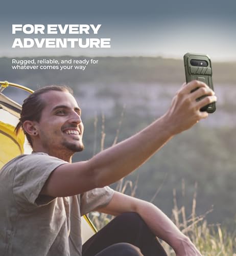 Dexnor for Google Pixel 9a Case with Slide Camera Cover & 2 Front Frames & Built-in Screen Protector & Heavy-Duty Kickstand, Full-Body Protective Cover Rugged Bumper Cases for Pixel 9a,Army Green by Dexnor - Used condition - Image 7