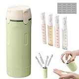 KBIBCK Botella Dispensadora de Viaje 4 en 1, 4 * 30 Ml Botes Viaje Rellenables,...