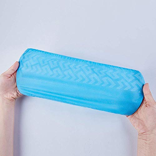 Zhbro YI Einweg Überschuhe Schuhüberzieher rutschfest mit Laufstreifenmuster 100 Stück Einheitsgröße Passt alle bis XL Blau