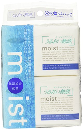 抗菌保湿ポケットティシュ うるおい物語 4パック