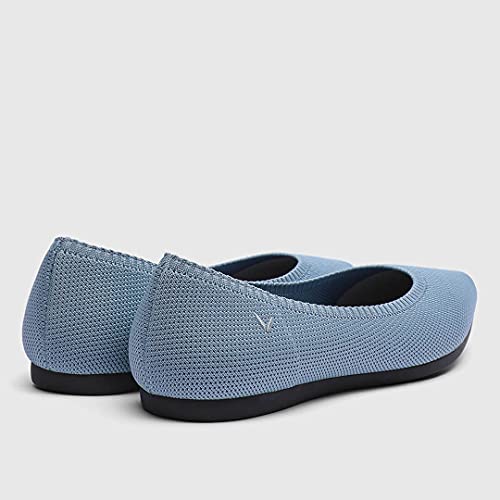 Vivaia Aria 2.0 Women's Casual Flats Slip On Washable Ballet Shoes Pointed-Toe Style Smokey Blue #TOP3