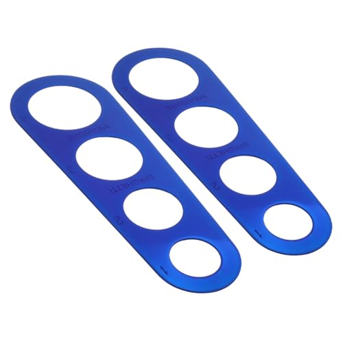 jojofuny 2pezzi Misuratore Spaghetti in Acciaio Righello Per Pasta Strumento Misurazione Per Alimenti Guida Rapida Cottura Gadget Da Cucina Per Porzioni Precise