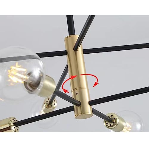 Plafonnier moderne LED en fer à intensité idéale pour séjour