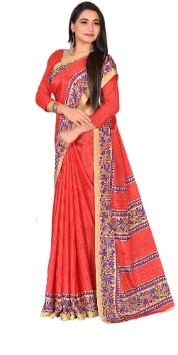 crazy bachatTurkey Silk Design Printed Indian Sarees For Women with Unstitched Blouse. (6.30m)…
