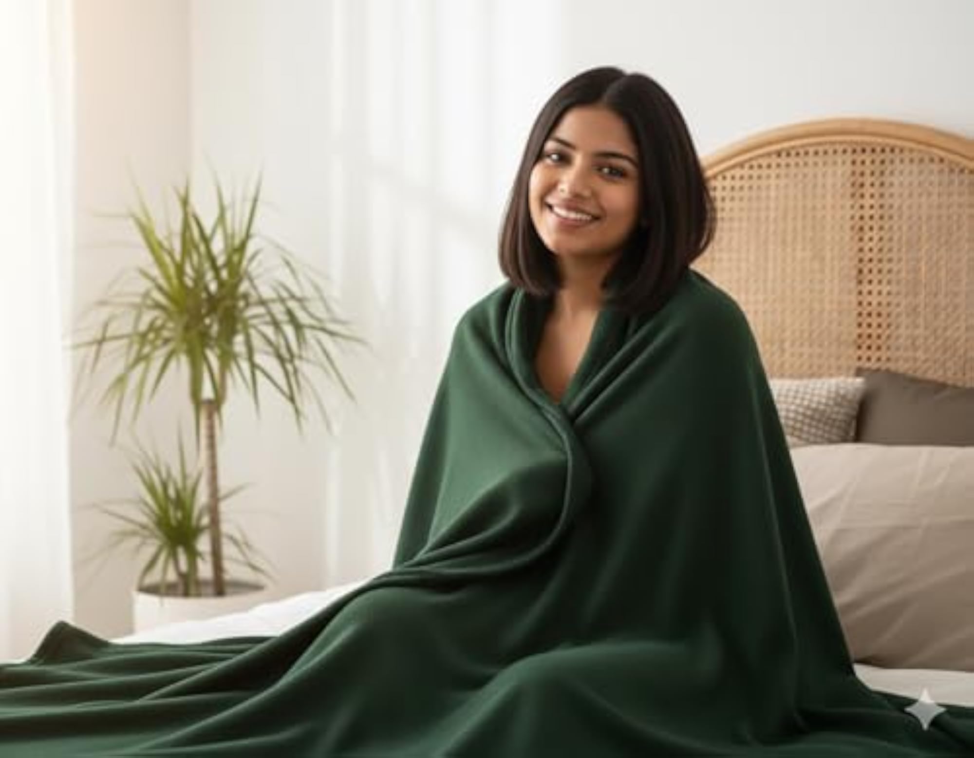 Ultra-Soft Solid Fleece Single Bed Blanket, Lightweight for All-Season Use
