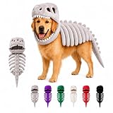 Dog Dinosaur Costume, Dog Skeleton Outfit，Grau：120cm