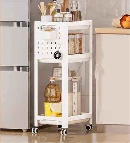 Étagère de rangement à roulettes idéale pour organiser la salle de bain