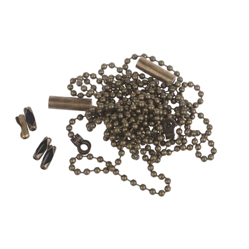 Image of 2pcs Convenient Ceiling Fan Light Pull Chain Extension Pull Chain String Extension with Connector for Ceiling Fan Light Ceiling Fan Pull Chain Extension