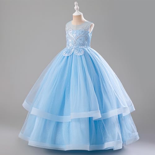 Vestido de comunión para niñas sin mangas elegante para cumpleaños 2
