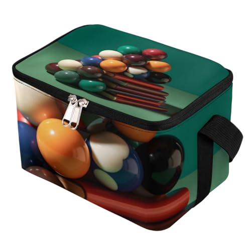 GzLeyigou Lunch Bags for Women Men 9 Cans,Billiards Ball Hot & Cold Food Delivery Bag Insulated Grocery Bag Insulated Lunch Box Balls Cooler Bag for Office Work Picnic Beach