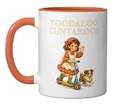 Toodaloo Cuntaroos Goodbye Funny Ceramic Mug, Orange/White