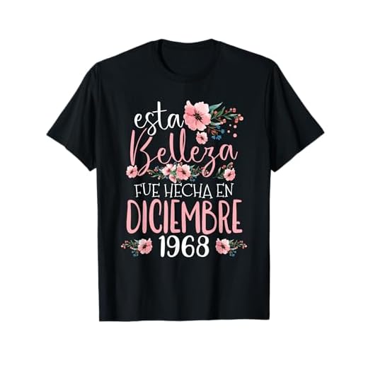 Hecha En Diciembre 1968 Mujer Regalo 56 Años Cumpleaños Camiseta
