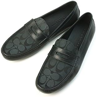 Amazon Coachコーチsignature Loafersシグネチャーローファーblack ブラック レザーモカシン メンズ ドライビングシューズ 黒 Us8 5 約26 5ｃｍ スニーカー