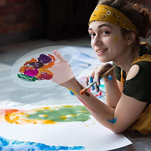 Palette aquarelle transparente ovale pour ateliers d'art