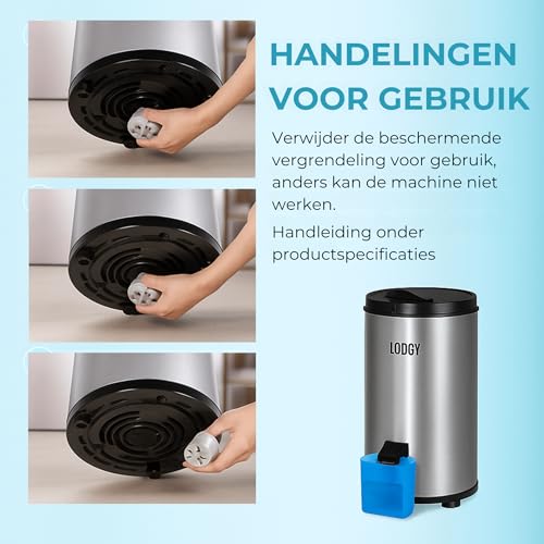 Centrifugeuse pour linge Lodgy mini sèche-linge essoreuse sèche inox AAA+ - 6