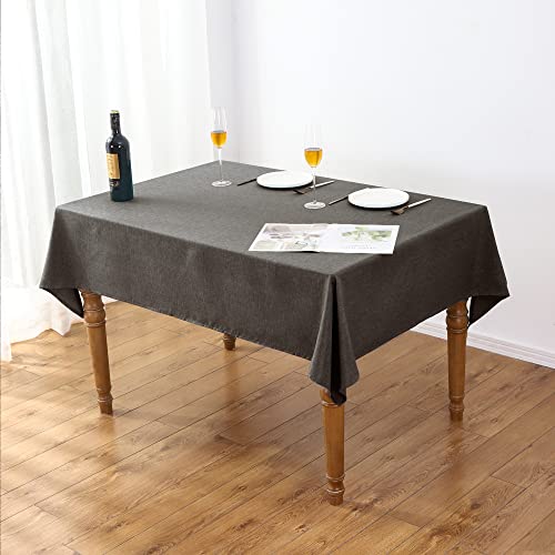 Iofryion Rectangle Tablecloth Linen Tablecloth Heavy Duty Waterproof Satin-Proof Table Cloth Farmhouse Washable Table Covers Decor Tablecloth For Kitchen Outdoor Party, 60'' Round #TOP1