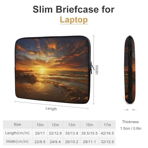 Funda protectora para computadora de 17 pulgadas impermeable con absorción de golpes dorada 2