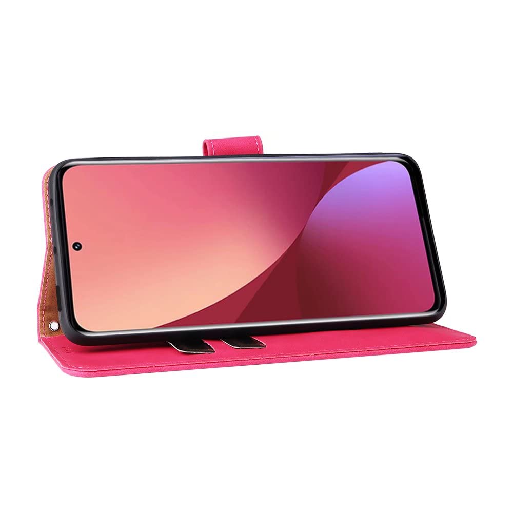 Custodia Portafoglio Per Xiaomi 13T/13T Pro, Flip Magnetica In Pelle PU Rosa, Con Supporto Stand E Slot Per Carte - copertina