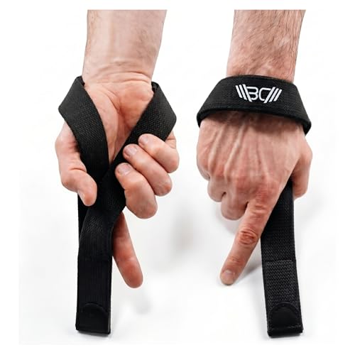 Image of WARM BODY COLD MIND V2 Lifting Wrist Straps for Weightlifting - Hand Straps for Powerlifting, Weight Lifting, Bodybuilding Functional /Cross Training, Deadlift Gym Bar, Cotton