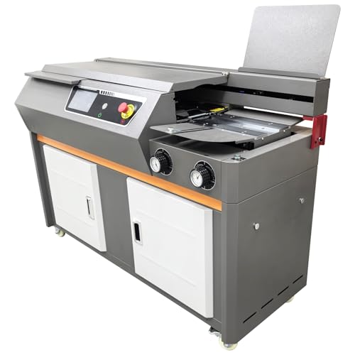 BEILOCKERY A4 Automatic Perfect Binding Machine 220V 1.9KW for Max 34cm (13.39'') Paper, 2.36" Thickness, 200-300 Books/Hour Capacity for Printing Shops, Schools, Book Manufacturers