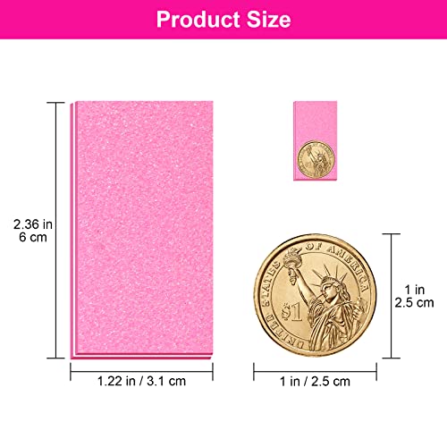 Diesisa Buffer Block Nail File, 100/180 Grit Sponge Nail Buffers For Acrylic Nails, Mini Buffing Block Double Sided For Manicure Tools 30 Count - Pink #TOP5