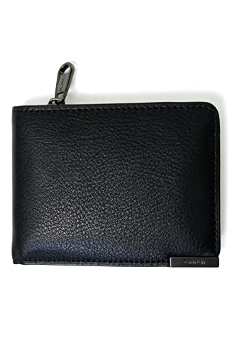 Calvin Klein Herren Geldbeutel Modern Plaque Bifold Half Z/A Klein, Schwarz...