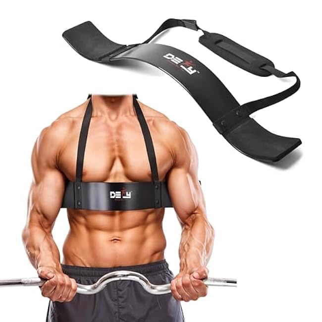 DEFY Arm Blaster for Biceps and Triceps Adjustable Curl Support with Durable 7mm Aluminum Plate and Neck Pad for Strength Training Bodybuilding Isolator Curl Machine