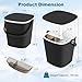 COSTWAY Outdoor Cooler Table, 4-Gallon Portable Cooler Side Bar Table with Handle, Lift Top Lid and Bottle Opener, Patio Furniture Cocktail Drink Table for Party Beer Wine Beverage (Black)