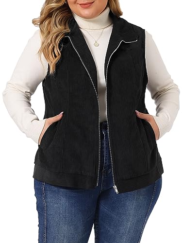 Agnes Orinda Plus Size Sleeveless Vests for Women Casual