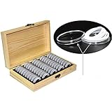 Paket: 1 x Aufbewahrungsbox 50/100 Stück x Münzschutzbox 50/100 Stück x Einstellpad 1 x Tragetasche 1 x Deko-Zertifikat