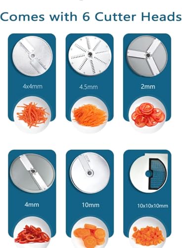 Máquina automática comercial para cortar y triturar alimentos miniatura 4