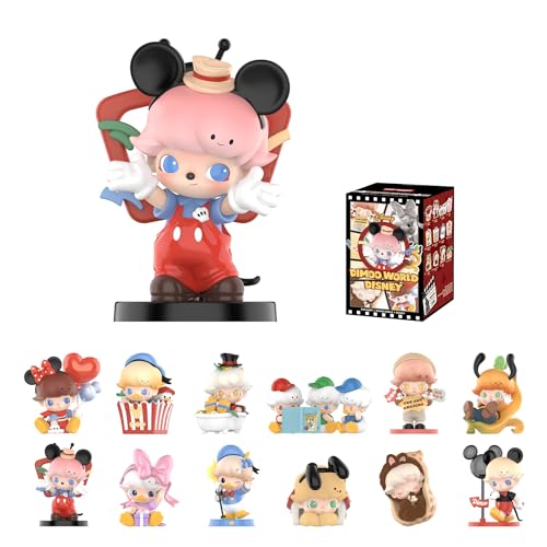 POP MART DIMOO World × Disney Series Figures, Blind Box Figures, Random Design Action Figures Collectible Toys Home Decorations, Single Box