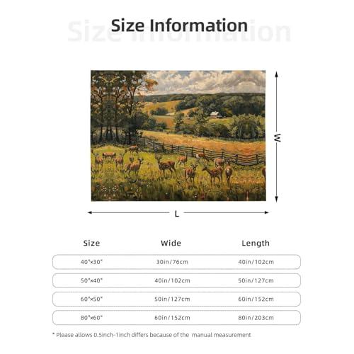 Couverture en flanelle supérieure au motif cerf rustique chic - 8