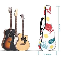 Étui de protection rembourré pour guitare classique acoustique Motif crabe et écrevisses, Multicolore 01., 42.9×16.9×4.7… - Les Beatles, Paul McCartney, John Lennon, RIngo Starr, George Harrison Étui de protection rembourré pour guitare classique acoustique Motif crabe et écrevisses, Multicolore 01., 42.9x16.9x4.7… – Image 5
