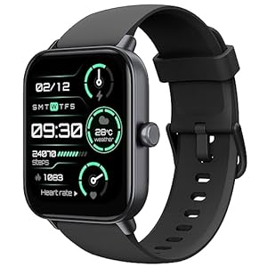 TOOBUR Montre Connectée Homme/Femme avec Alexa et Podometre, 1,8″ Smartwatch avec 100 Sports, Repondre Appel et cardiofrequencemetre, Étanche IP68 pour Natation, Compatible avec iOS et Android