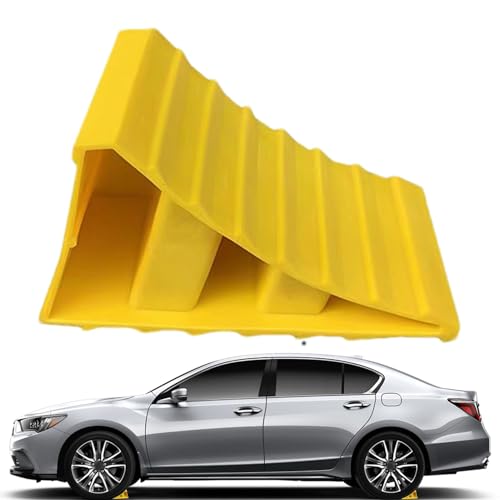 Tope de rueda para neumáticos - Tope de rueda para vehículo portátil, cuñas de ruedas sólidas y resistentes | Cuñas de ruedas resistentes con cuñas de seguridad para automóviles, cuñas de rueda