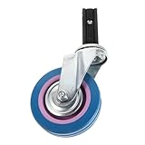 FRCOLOR Ruedas Silenciosas para Carros de Servicio Ruedas Giratorias de Placa Resistente para Estantes y Muebles de Hotel