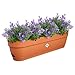 Price comparison product image elho Vibia Campana Trough 70 - Planter for Balcony - Ø 69.0 x H 17.0 cm - Brown/Terra