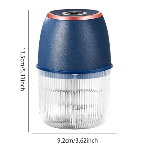 Cortador de ajo eléctrico, 350 ml, herramienta de cocina robot culinario, pequeña máquina de corte de cebollas, para verduras, alimentos, jengibre, chile, frutas, ajo, cebolla, - imagen 5