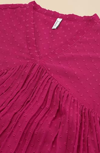 Image of Janasya Women's Dobby Chiffon Self Design Flared Kurta