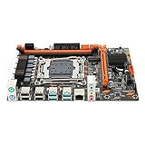 Hopcd Placa Base para computadora X99 M-ATX, Doble Canal DDR4 2666/2400/2133MHz/RTL8111F Tarjeta de Red Gigabit/LGA 2011-3/6-Channel Audio Chip, 4xSATA3.0, 4xUSB3.0, 1xNVME M.2